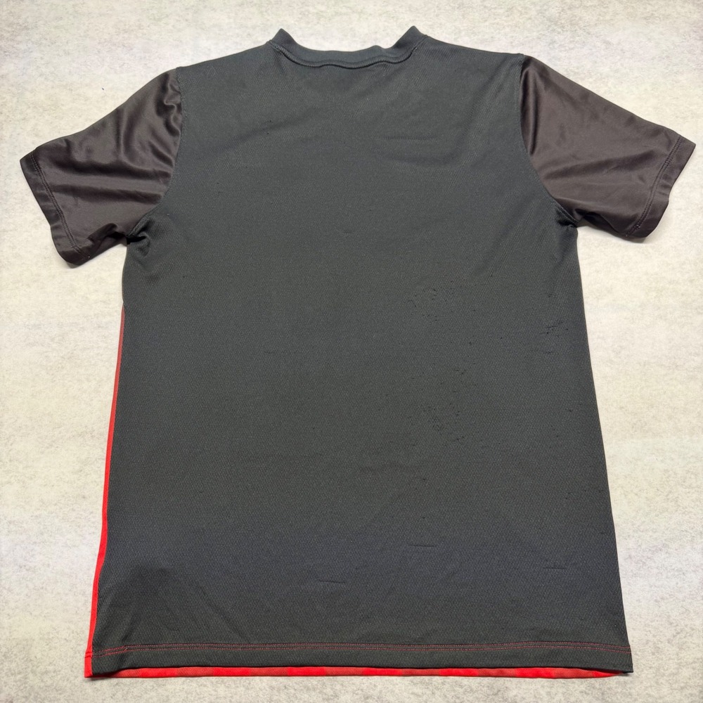 Nike AC Sorrento Jersey Red Black Striped Soccer Football Dri-Fit Mens Size M - Picture 4 of 8